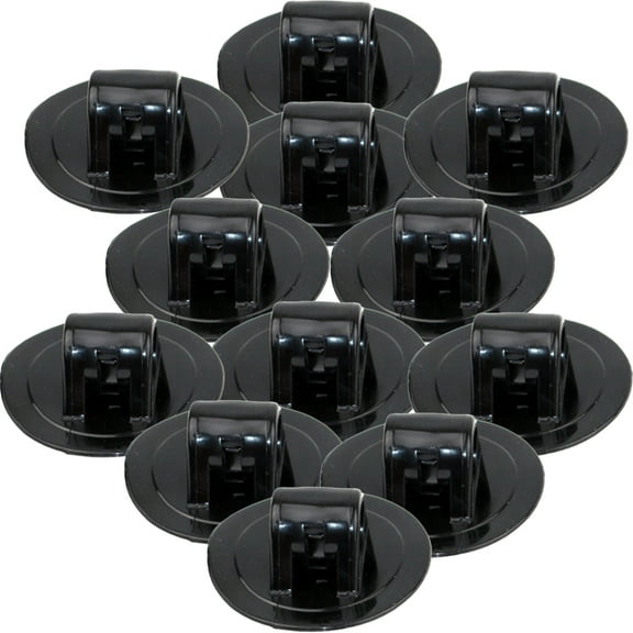 NUOLUX Kayak Engine Bracket Black PVC 12Pcs 3Inch