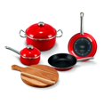 thumbnail image 1 of Vita, Bater&iacute;a de Cocina con Antihaderente, Rojo, 6 piezas, 1 of 10