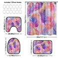 thumbnail image 3 of BZSMCE 4PCS Whimsical Featherscape Shower Curtain Set Bathroom Decorative Set, 3 of 8