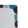 thumbnail image 3 of Ambesonne Abstract Fitted Sheet, Retro Circles Squares, Full Size, Brown Grey Teal White, 3 of 3