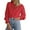 Red, variant on PRETTYGARDEN Women's Dressy Casual Lace Blouse Long Sleeve Button Up Shirts Tops Spring Fall Fashion Clothes