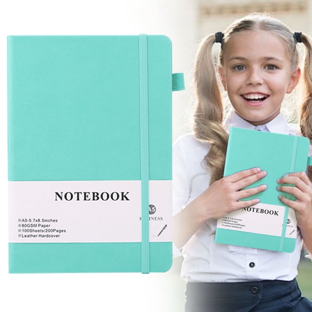 Lined Journal Notebook 200Pages A5 Medium Size (5.7'' × 8.3'') 100 GSM Thick Paper – Hardcover Journaling Notebook For Work School & Note Taking