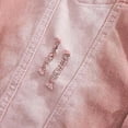 thumbnail image 5 of Fengqque Men's Solid Color Vintage Motorcycle Lapel Button Pocket Denim Vest Sleeveless Jean Outerwear Pink XXXL(XXXL), 5 of 9