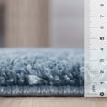 thumbnail image 4 of Superior Berlin Indoor Plush Shag Area Rug, 4' x 6', Blue, 4 of 7