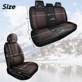 thumbnail image 5 of 5PCS Leather Car Seat Covers for Honda 98% Car Models,Car Seat Protectors Full Set,Waterproof Car Seat Cushions,Airbag-compatible,Car Interior Accessories(Black+Brown,Pillows), 5 of 7