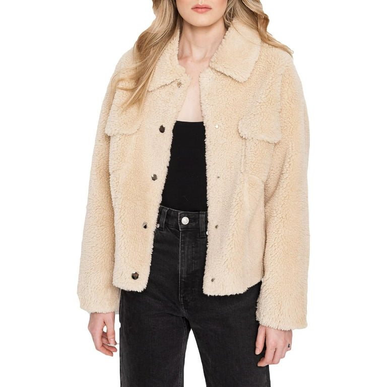 Fur hot sale jacket walmart