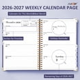 thumbnail image 2 of 2026-2027 Academic Year Planner Calendar Notebook (JUL.2026-JUN.2027,6.3"x8.5")Daily Weekly Monthly Agenda Planner for Women Men, 2 of 7
