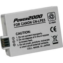 Power2000 LP-E5 7.4V 1500mAh Replacement Lithium-Ion Battery for Canon EOSRebel XSi Digital Cameras