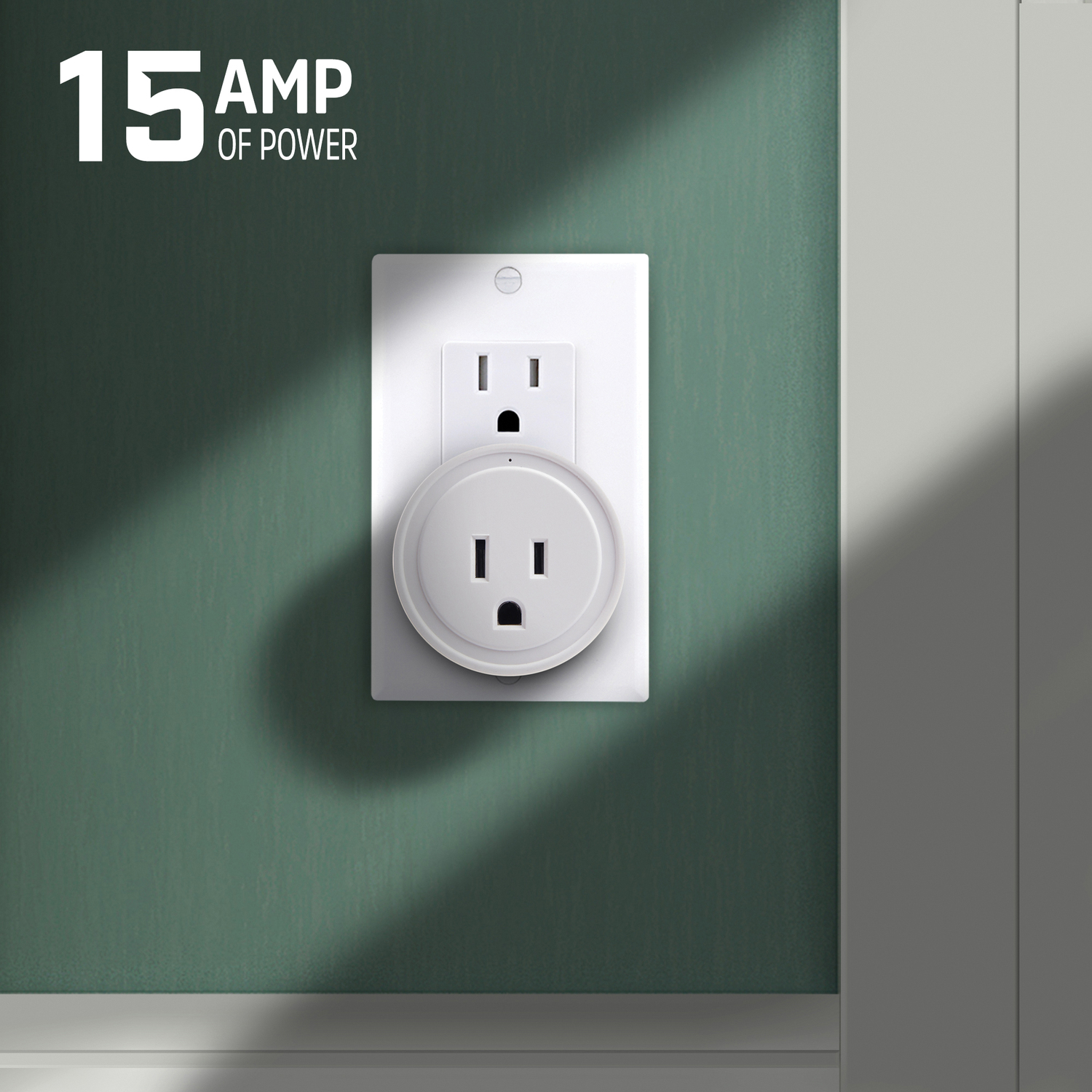 Energizer Connect Smart WiFi Plugs 15-Amp 2-Pack White photo 3