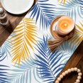 thumbnail image 3 of Table Runners 36 Inches Long Dress Scarves, Tropical Palm Leaves Farmhouse Kitchen/Dining Table Decor Table Runner, Short Coffee Tablerunners, Summer Botanical Boho Watercolor 13x36 Inch, 3 of 9