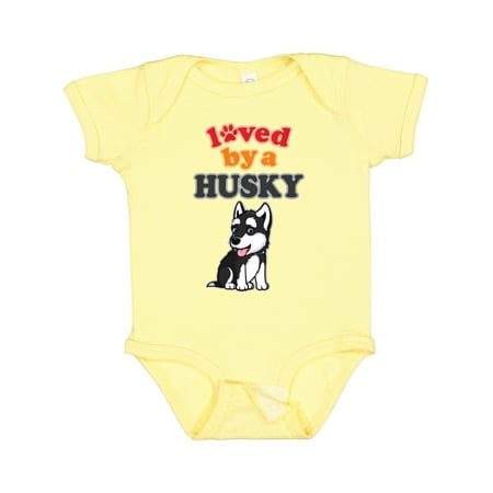 

Inktastic Siberian Husky Dog Gift Puppy Gift Baby Boy or Baby Girl Bodysuit