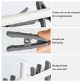 thumbnail image 4 of 6-Clip Rotating Sock & Underwear Organizer with Windproof Swivel Hook - Sturdy PP Plastic for Balcony/Laundry Room Use, 4 of 6