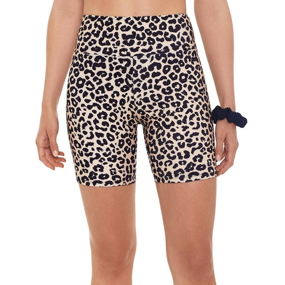 Hit Rewind Juniors Solid 7-inch Biker Short with Scrunchy