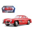 thumbnail image 1 of 1954 Mercedes Benz 300SL Gullwing Red 1/18 Diecast Model Car by Bburago, 1 of 4