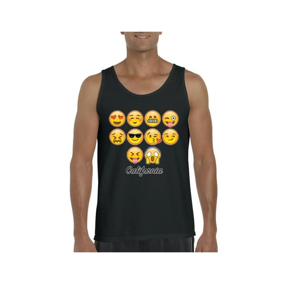 MmF - Men's Tank Top for Men, up to Men Size 3XL - Emoji Entourage
