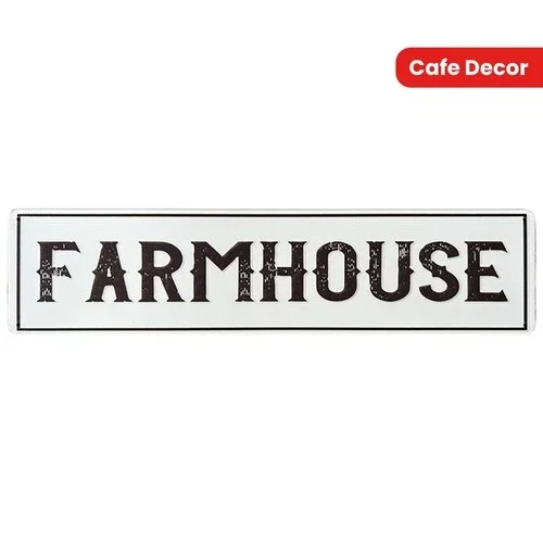 PURELY- Vintage Farmhouse Metal Tin Signs Street Signs Home Wall Art Decor Garden 16X4In