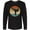 AB-Black, variant on Karate Martial Arts Retro Sunset Long Sleeve T-Shirt