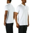 thumbnail image 6 of ToBeInStyle Men's Cotton Slim Fit Classic Polo T-Shirt - White - 2XL, 6 of 7