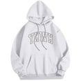 thumbnail image 1 of MIASHUI Men's Basic Pullover Hoodie with Front Pocket and Adjustable Drawstring, Comfortable Casual Wear for Everyday Use White,XL, 1 of 4