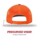 thumbnail image 2 of Gorra de béisbol Richardson 112 Trucker Snapback Split Charcoal/Neon Orange, 2 of 7