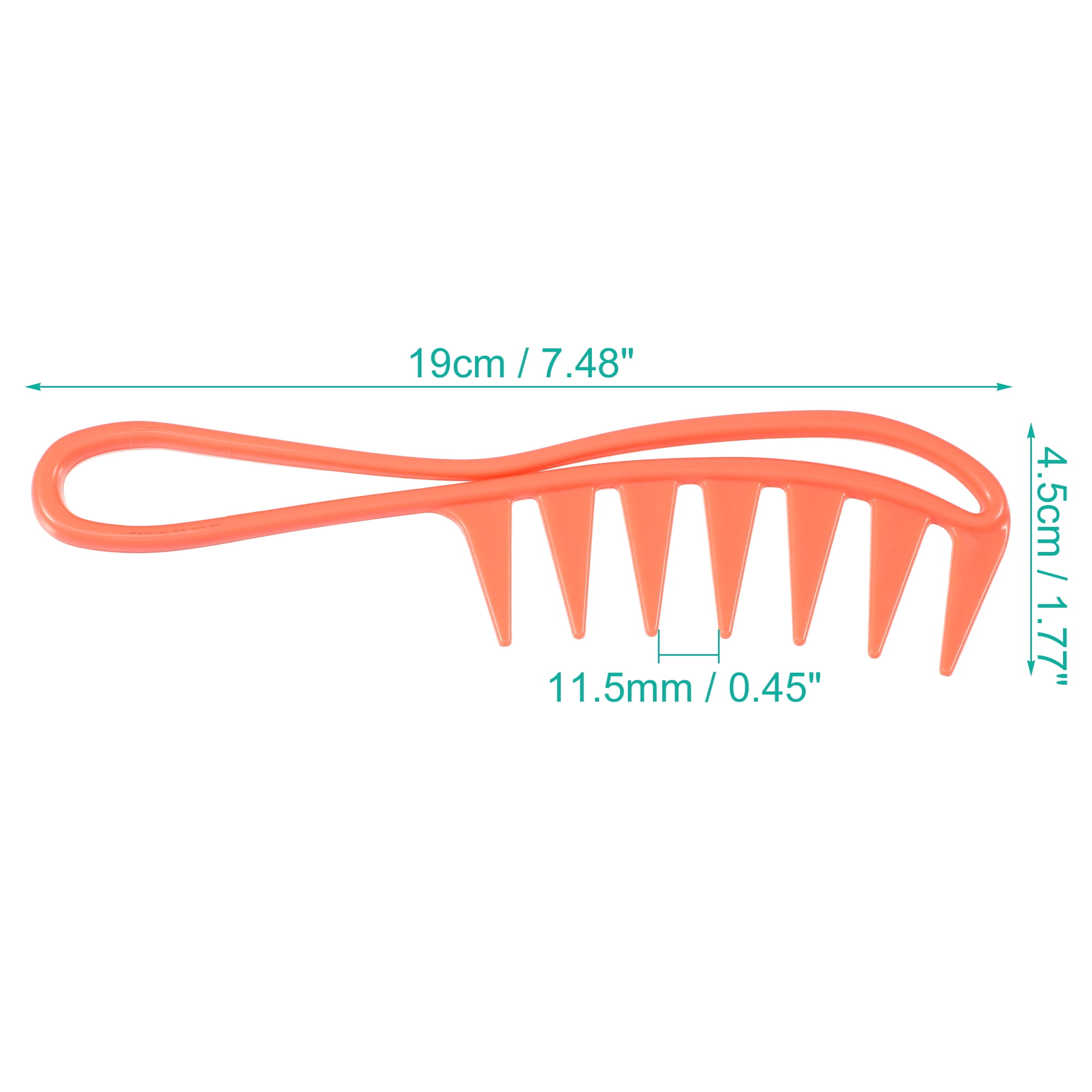 Unique Bargains 3 Pcs Hair Comb Wide Tooth Anti Static Detangling Comb for Wet and Dry Pink