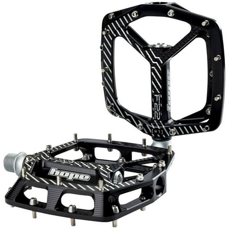 Hope F22 Pedals - Platform, Aluminum, 9/16", Black