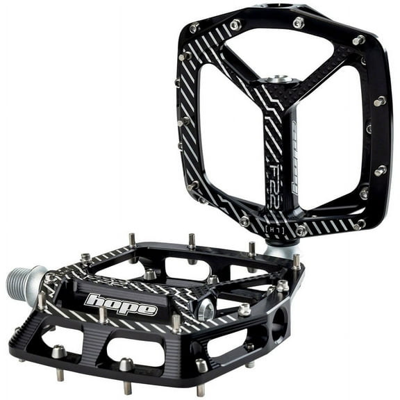 Hope F22 Pedals - Platform, Aluminum, 9/16", Black