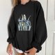 thumbnail image 4 of Sudadera extragrande de lana de manga larga con cuello redondo y estampado de océano salvaje para mujer Fridja fhghd367, 4 of 9