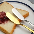 thumbnail image 4 of Butter Spatulas, 6.5-Inch Heat-Resistant Baking Spatula, Non-Stick Bread Jam Cream Spreader, Stainless Steel Cheese Cutter, 4 of 8