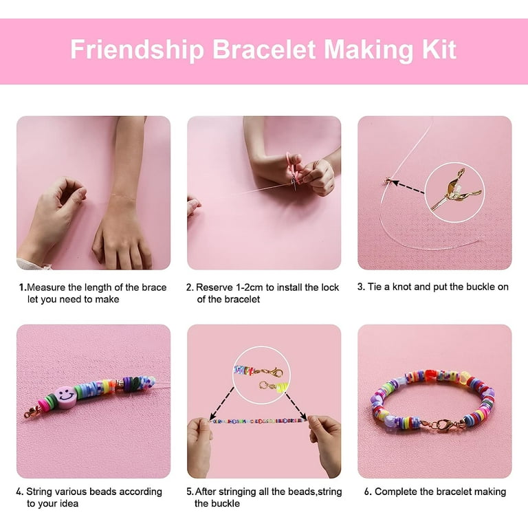 Friendship Bracelet Making Kit For Girls, Diy Bracelet Making