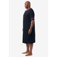 thumbnail image 2 of KingSize Men's Big & Tall Short-Sleeve Jersey Henley Nightshirt, 2 of 4