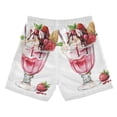 thumbnail image 7 of FORMRS Boys Swim Trunks Quick Dry Mesh Liner Boardshorts Sizes XS-XL, Strawberry Ice Cream Pattern, 7 of 7