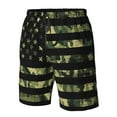 thumbnail image 5 of Naloa American Flag Camo Men's Beach Shorts, Surfing shorts, Swim trunks, Quick Dry Swim Trunks for Surfing Beach Fun - XX-Large, 5 of 9