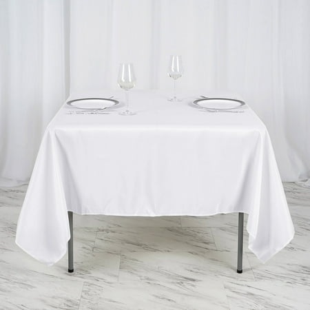 

Efavormart 70 White Square Polyester Tablecloth