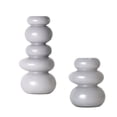 thumbnail image 2 of American Art Decor Cool Grey Cairns Glass Vase Set - 5.7" x 11.8", 2 of 8