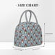 thumbnail image 2 of Fotbe Snowflake Christmas gnome Bolsa de Almuerzo con Estampado, Lonchera Aislada, Contenedor de Comida Reutilizable Tipo Cooler a Prueba de Fugas, 2 of 6