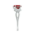 thumbnail image 3 of ANGARA Lab Grown 1.15 Ct Pear-Shaped Ruby Butterfly Engagement Ring for Women in 14K White Gold (Size-8x6mm) | July Birthstone, Birthday, Anniversary, Jewelry Gift for Women | Lab-Grown Ruby Ring, 3 of 8