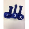 Oncourse Set of 3 Long Headcovers, Royal Blue, fits 460cc drivers, FREE SHIPPING