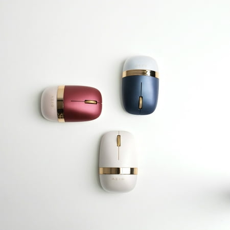 AZIO - IZO Lightweight Wireless Optical Compact Ambidextrous Mouse - White Blossom