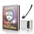 thumbnail image 1 of EIOUMAX Booksafe Diversion Secret Real Book Hidden Safe with Key Lock Real Paper Book Locking-Les Miserables, 1 of 4