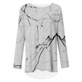 thumbnail image 2 of CLOOCL Women Plus Size Blouse Marbling Graphics Print Streetwear Female shirt Long Sleeve Casual Tops, 2 of 6