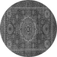 thumbnail image 1 of Ahgly Company Indoor Round Abstract Gray Modern Area Rugs, 6' Round, 1 of 4
