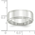 thumbnail image 4 of Primal Gold 10 Karat White Gold 8mm Flat with Step Edge Band Size 9, 4 of 6