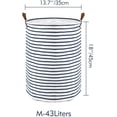 thumbnail image 2 of Panier à Linge Autoportant de 18 Pouces avec Couvercle, Panier à Linge Pliable avec Cordon, 2 of 5