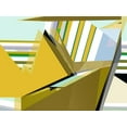 thumbnail image 2 of Cartissi 18x15 White Modern Wood Framed Museum Art Print Titled - Yellow Mountains I, 2 of 4