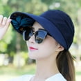 thumbnail image 3 of LQCrafK Sun Hats for Women Wide Brim Sun Hat Packable UV Protection Visor Floppy Womens Beach Cap, 3 of 3