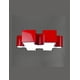 thumbnail image 2 of Lampara De Techo Rompecabezas Infantil Rojo, 2 of 5