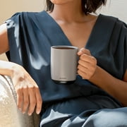 Ember Temperature Control Smart Mug 2, 14 oz, Gray, Up To 1.5-hr Battery Life - App Controlled Heated Coffee/Tea Mug - Improved Design
