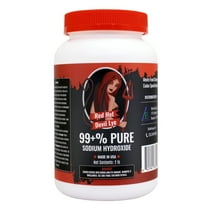 6 lb Red Hot Devil Lye Sodium Hydroxide Meets Food Chemical Codex High Grade Caustic Soda Beads