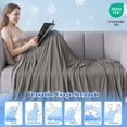 thumbnail image 5 of PHF Double Cooling Blanket for Hot Sleepers Queen Size, Arc-Chill Q-Max>0.5 with Double Cooling, Summer Blanket Absorbs Heat to Keep Cool All Night (Charcoal Grey, 90"x90"), 5 of 8